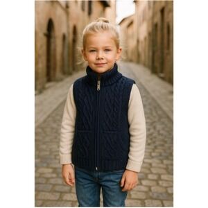 Blarney Woolen Mills Ireland Merino Wool Zip Vest Preppy Quiet Luxury Old Money